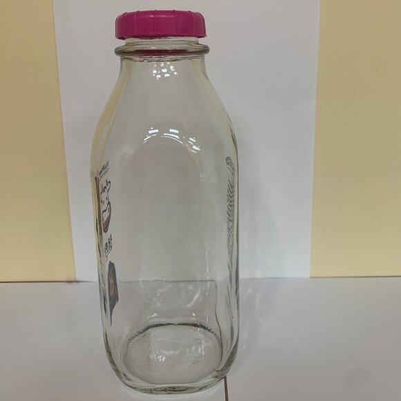 BOTTLE - 32oz VOLLMANS FARMS glass milk bottle LIMITED ED A2A2, TEXAS FFA logo - Picture 4 of 9